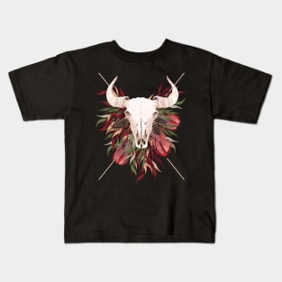Forest Goat Skull Kids T-Shirt